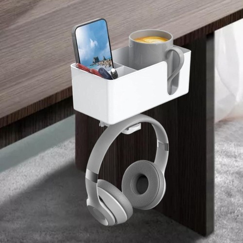 360° degree Rotating Desk Side Box Metal Water Cup Holder Home - Afbeelding 7 van 16