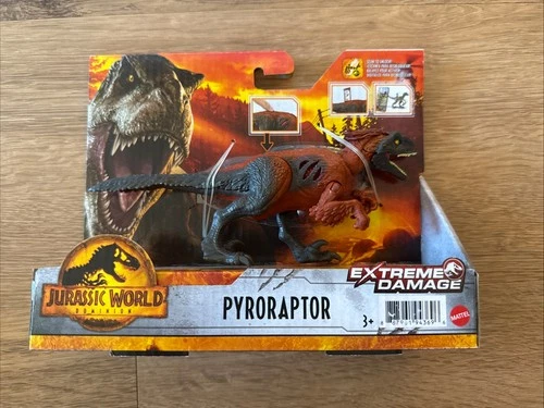 Jurassic World Dominion Extreme Damage Pyroraptor Dinosaur Action Figure Toy NEW