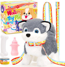 Plush Toy Electronic Dog Toys for Kids,Interactive Pet Puppy Walking,Barking and