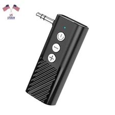 Black 3-in-1 Wireless Bluetooth ABS 5.3 Transmitter Receiver Adapter Audio