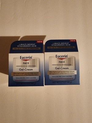 2 Eucerin Gel Cream Immersive Hydration Hyaluronic Acid 72HR Hydration (2 PACK)