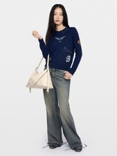 2026 Zadig Voltaire Miss Cashmere Sweater Jumper Pullover Top Size M 448 NEW