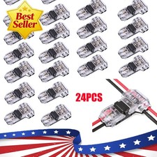24 x Low Voltage T Tap Wire Connectors 3 Way Wire Connector for 18-22AWG Wire