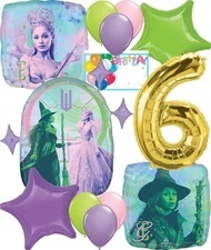 Anagram Wicked for Good 6th Birthday Party Balloons - Officially Licensed