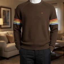 New Outerknown men’s long sleeve nostalgic multicolor sweater size M