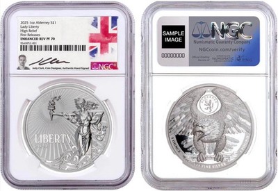 2025 Jody Clark Lady Liberty High Relief & Enhanced REV PF - NGC