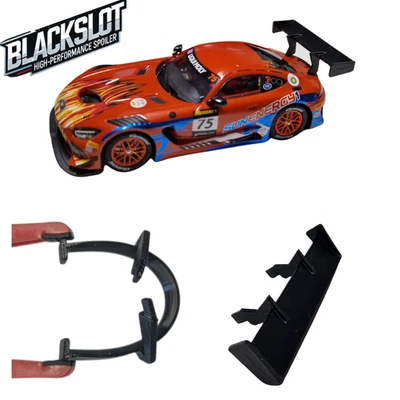BLACKSLOT flexibler Spoiler – Carrera Zubehör für 132 Mercedes-AMG GT3 EVO, Tuning Zubehör