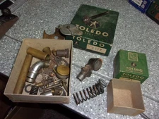A115 vintage toledo car parts truck in box odd stuff