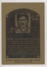 1981-89 Metallic Hall of Fame Plaques 1982 Harry Hooper HOF 0q3
