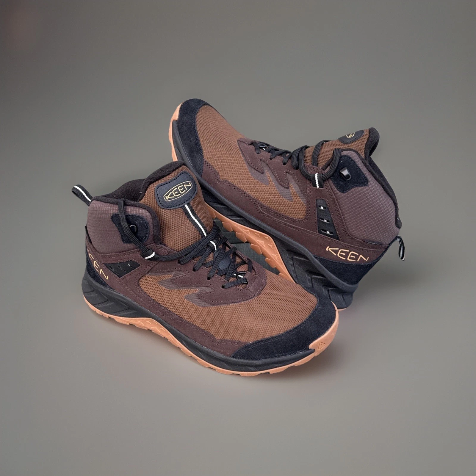 New Keen Boots Hightrail Mid Hiking Waterproof Insulated Mens 11 Brown Keen Dry