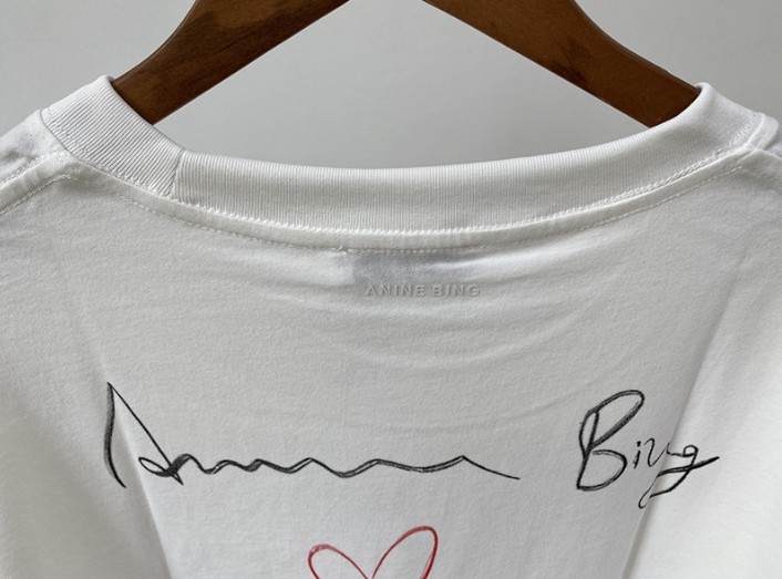 New Anine Bing Top Women's Brigitte Bardot short Sleeve T