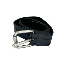 Scuba Choice Free Dive Rubber Weight Belt w/ Stainless Steel Buckle, 61" Black