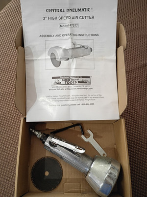 Central Pneumatic 3 inch High Speed Cut Off Air Tool with Safety Shield 47077