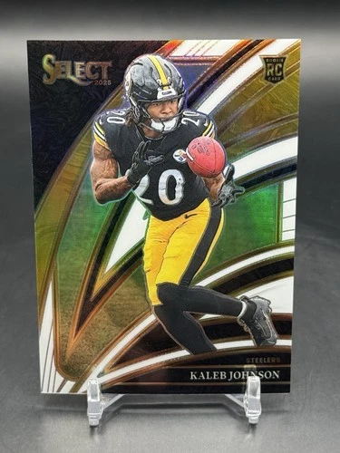 2025 Panini Select Rookie White Prizm KALEB JOHNSON RC 34/35 STEELERS 🔥