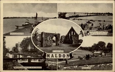 Maldon Essex St Giles Ruins vintage postcard w973