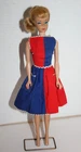 Vintage 1964 Barbie Blonde Swirl Ponytail Doll JAPAN In Tagged Fancy Free Dress