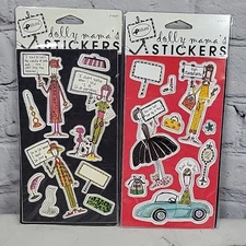 Pictura Dolly Mamas Scrapbooking Stickers Lady Humor Lot Of 2 Sheets NIP New