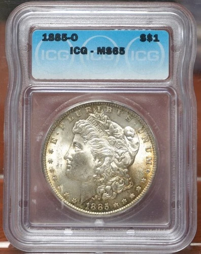 1885-O MORGAN SILVER DOLLAR ICG MS65 410679