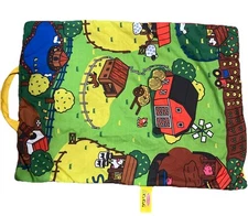 K's Kids Melissa & Doug #9216 Take Along Farm & Animals Play Mat 13” x 18”