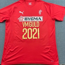 Denmark National Handball Team Hersey Mens XL Player Issue PUMA 2021 Red