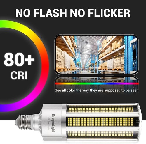 Upgrade to 200W LED Corn Bulb - Bright 27,000 Lumens for Enclosed Fixtures - Picture 6 of 10