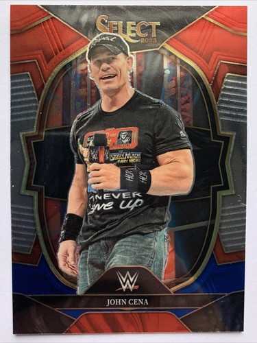 JOHN CENA - 2023 Panini Select Prizm Concourse WWE #79 Red Blue Prizm 🔥