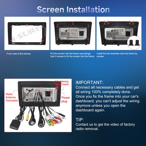 Android 14 CarPlay Stereo Radio GPS+CAM For 1-Din Fiat Ducato motorhome 2007-23 - Picture 14 of 16