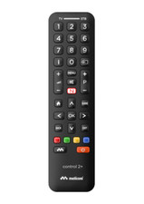 Meliconi CONTROL 2+ Black - Telecomando TV/Decoder Universale