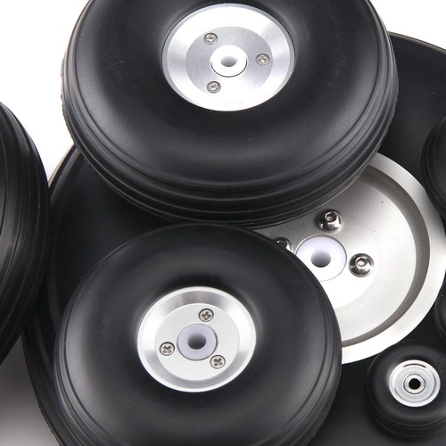 1 pair 2"/50.8mm RC Airplane PU wheel with Dia-Casting Aluminum Hub w/ Screw - Picture 11 of 13