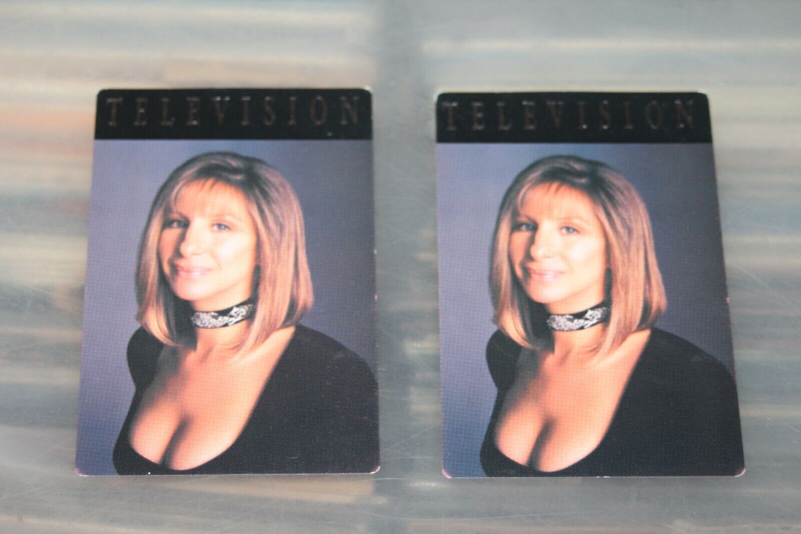 Barbra Streisand - 2x backstage pass - inlay cards -   FREE POST