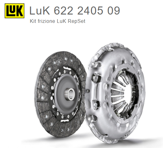 Kit Frizione Mercedes Vaneo 1.6 Benzina 82 o 102 cv. dal 2002 al 2005 LUK
