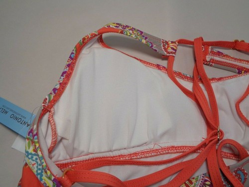 Antonio Melani Size Small PILLOW PAISLEY Red Glow New Women's Tankini Swim Top - Picture 10 of 12