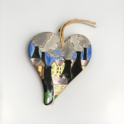 Emma Bailey Keramik - Herz zum Aufhängen - Dekoration - UVP 30£ - perfektes Weihnachtsgeschenk