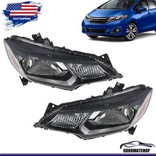 Headlights Assembly Halogen For 2015 2016 2017 Honda Fit Driver Passenger Side