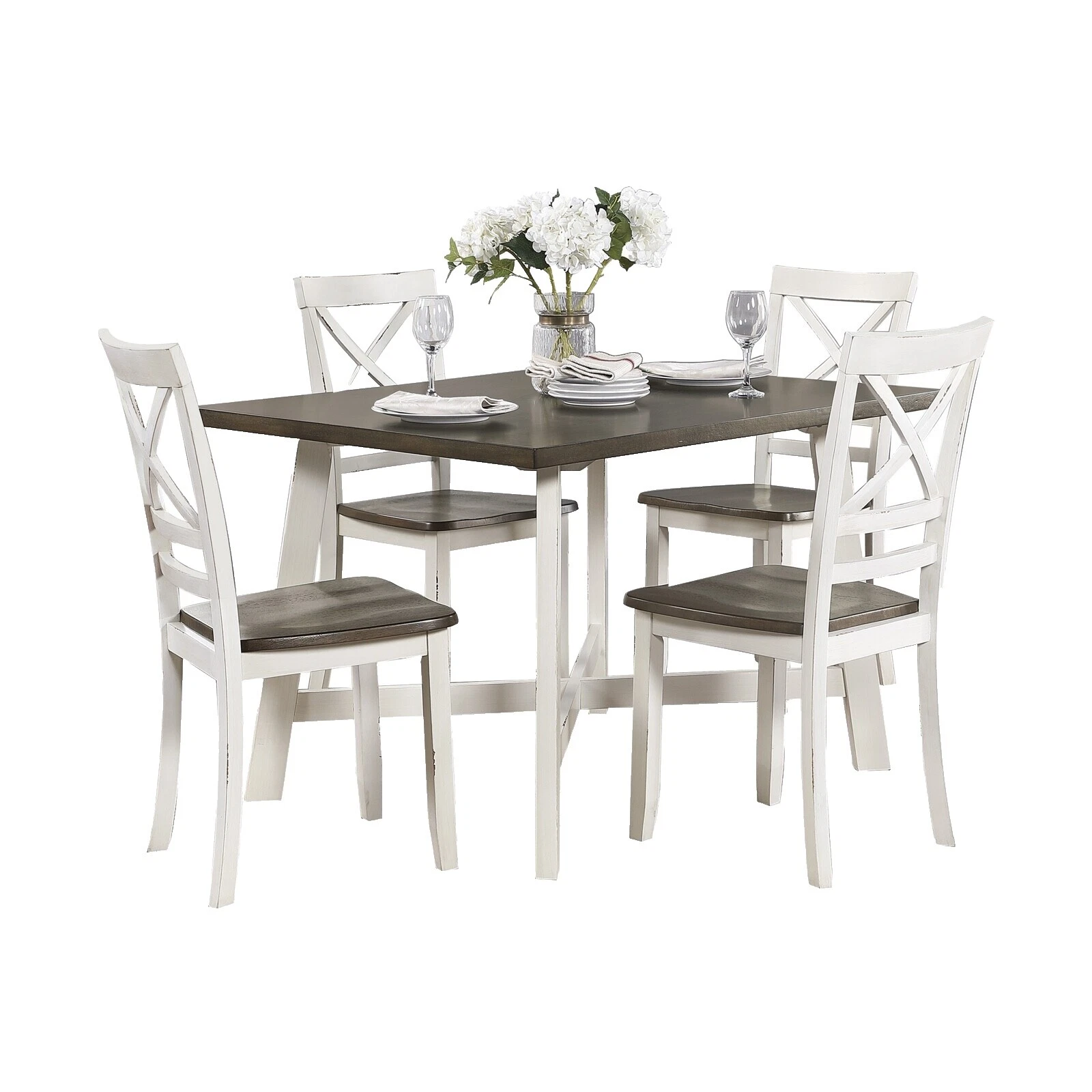 Farmhouse White Dining Furniture Sets