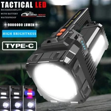 Portable Super Bright LED Searchlight Handheld Spotlight Flashlight Rechargeable