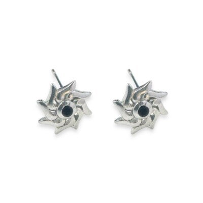 Small Sun Stud Earrings for Men Women Streetwear Unisex Style
