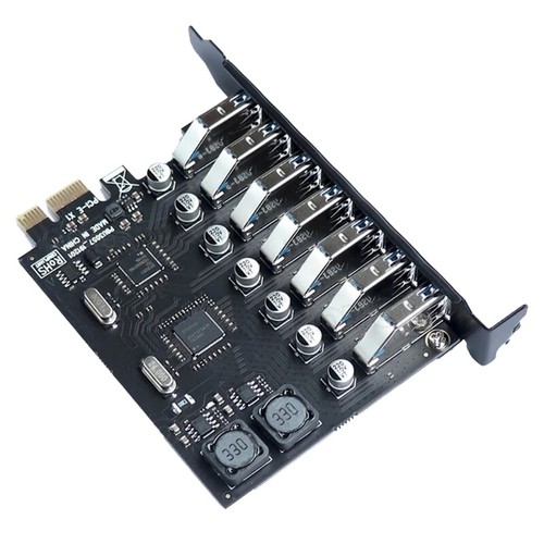 PCI-E to USB 3.0 7-Port PCI-E Expansion Card USB 3.0 Adapter Multiplier Card - Afbeelding 6 van 10