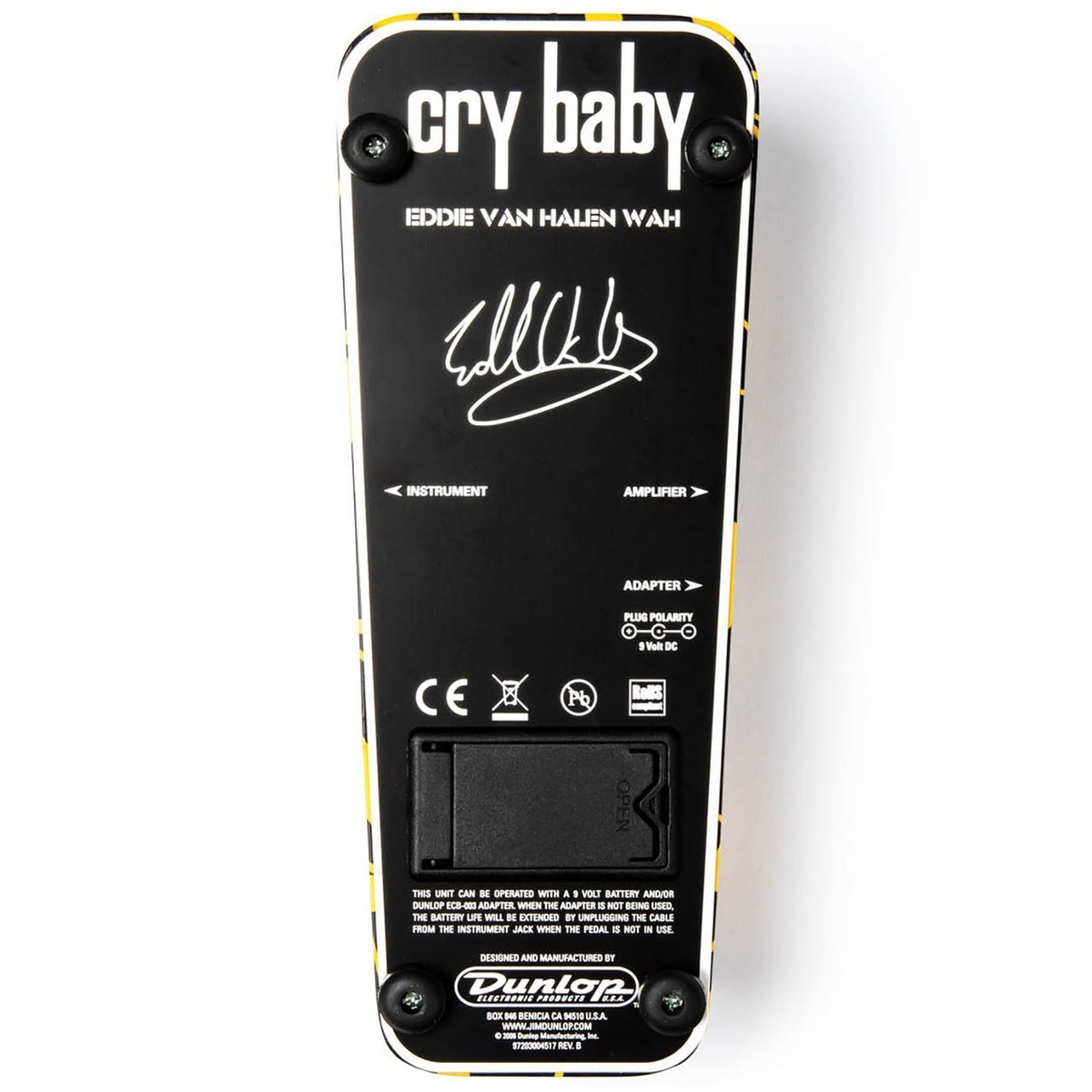 Dunlop EVH95 Eddie Van Halen Signature Cry Baby Wah Guitar