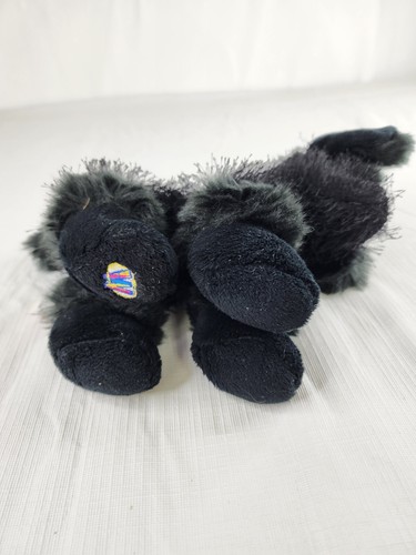 Ganz Webkinz Black Poodle Plush Stuffed Puppy Dog Shaggy No Code - Picture 6 of 7