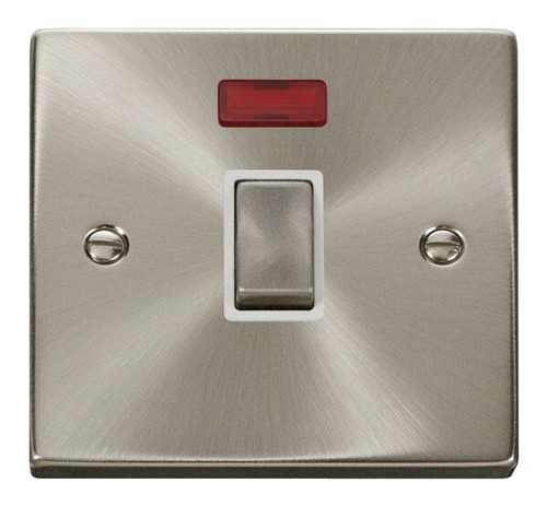 Click Deco Satin Chrome White Insert Socket & Switches Range - Picture 26 of 44