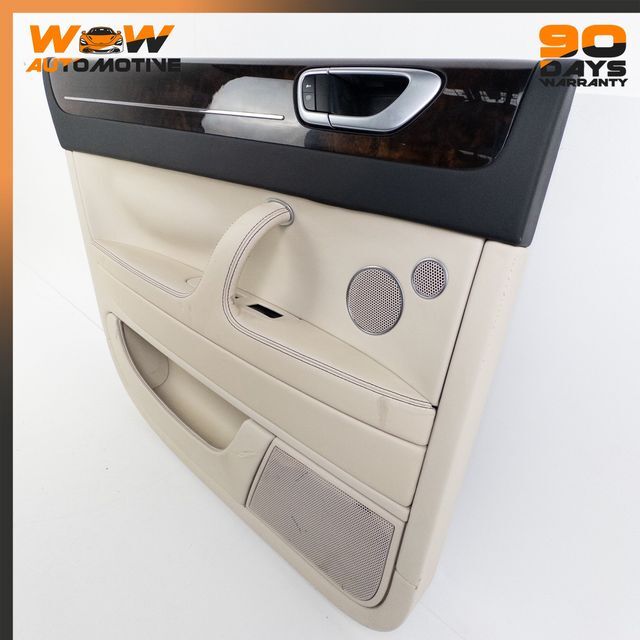 06-13 BENTLEY CONTINENTAL FLYING SPUR REAR LEFT INTERIOR DOOR PANEL BEIGE OEM