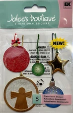 Jolee's Boutique Dimensional Stickers ~ Ornaments Christmas Holiday