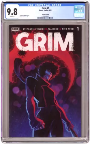 GRIM #1 CGC 9.8 SECOND 2nd PRINT  BOOM STUDIOS