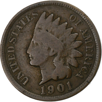 [#1260694] USA, Cent, Indian Head Cent, 1901, Philadelphia, Bronze, sehr schön