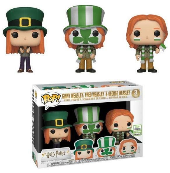 Funko Pop Harry Potter Ginny Fred and George Weasley 3 Pack 2019 ECCC GRAIL