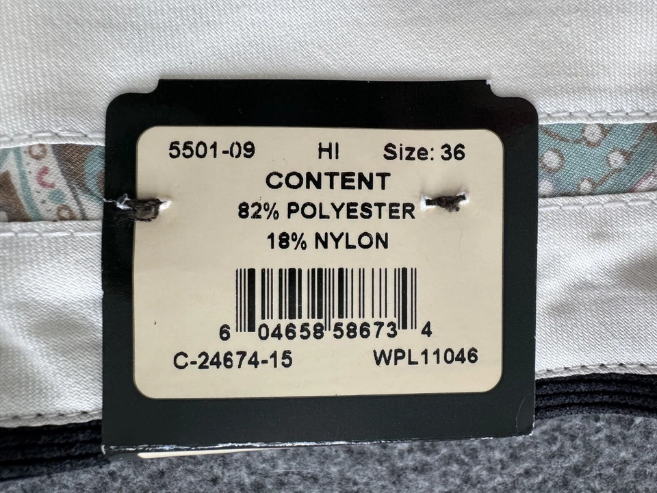 NWT $115 BERLE Black Flat Front Corduroy Pants - Men 36 Regular / 36x38 Unhemmed - Image 4 of 4