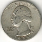 USA - 1944S - Washington ¼ $ - Silver Eagle - Low Mintage - #15999RG