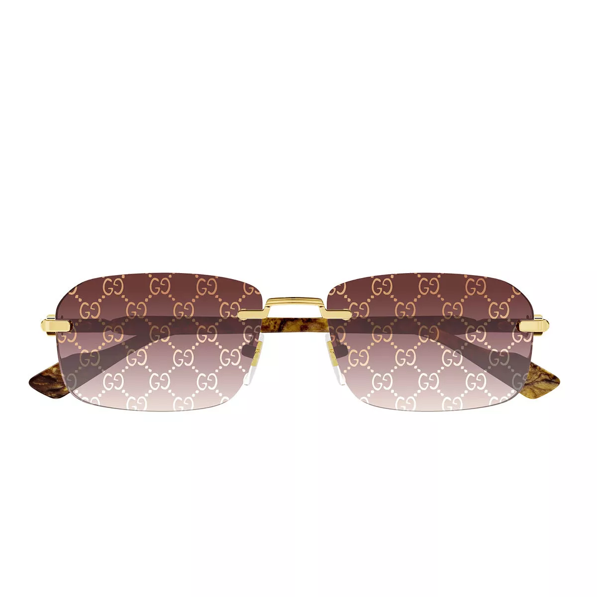 GG-monogram square-frame sunglasses