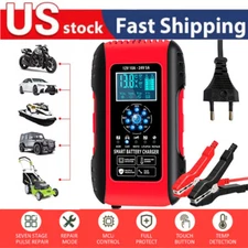 10A Lifepo4 & Lead Acid Charger –12V/24V Auto Battery Maintainer for Marine Boat